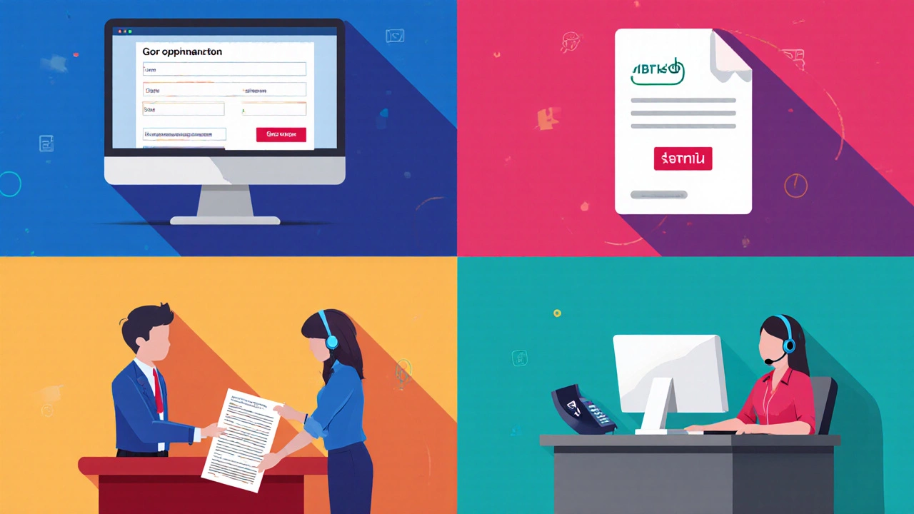 Четыре способа подачи жалобы: email, онлайн‑форма, отделение, телефон.