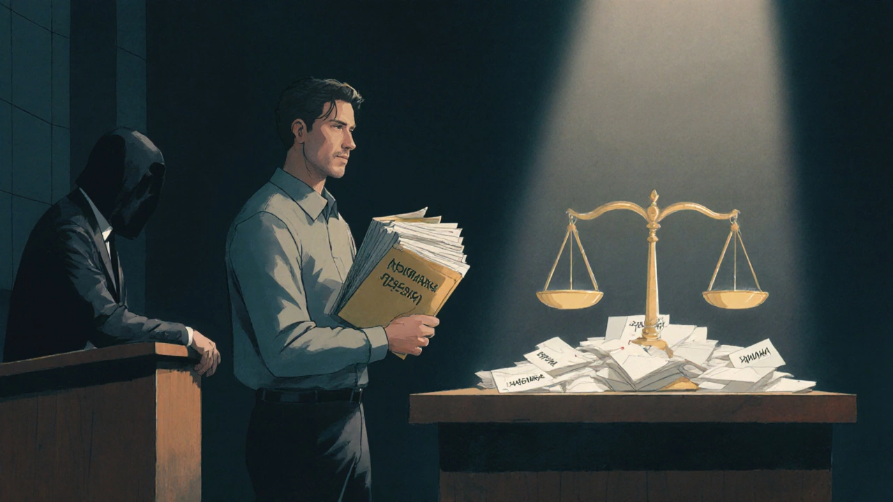 Судебное заседание: страхователь против тени страховой компании, на весах закон и отказ.