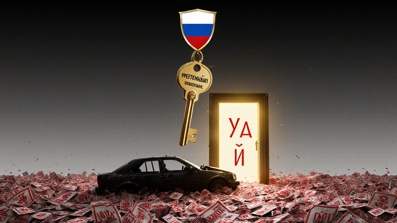 Золотой ключ &#039;Претензия&#039; открывает дверь к справедливости, преодолевая стопку отказов страховой компании.