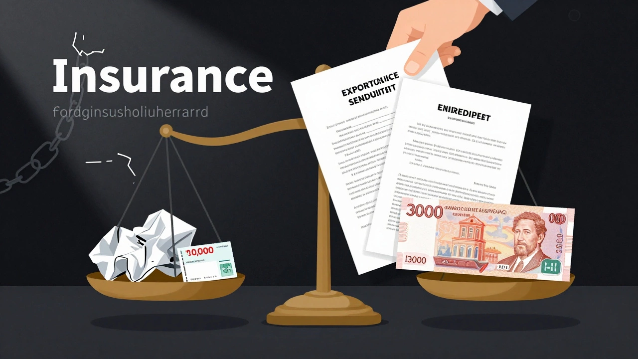 Юридическая весы: одна сторона — мелкая выплата, другая — отчет эксперта и крупная компенсация.