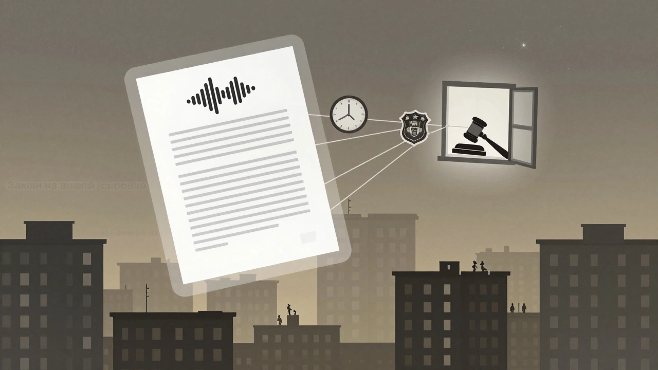 Символическое изображение законных шагов для борьбы с шумными соседями.