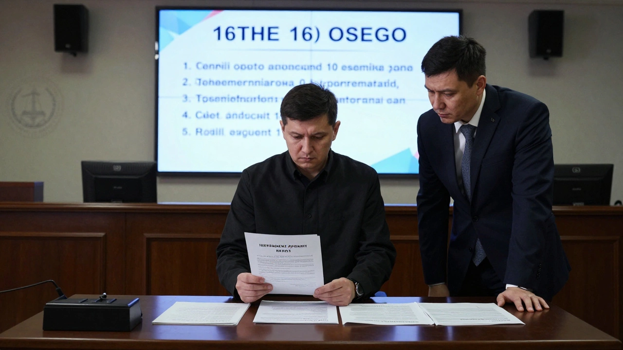 Судебное заседание в Казани: истец представляет доказательства против представителя страховой компании перед судьей.