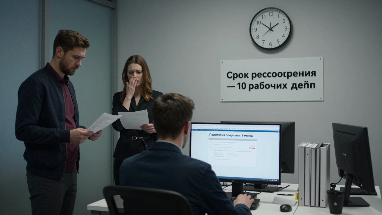 Сотрудник страховой компании видит, что срок рассмотрения претензии истек, а клиент ждет ответа.